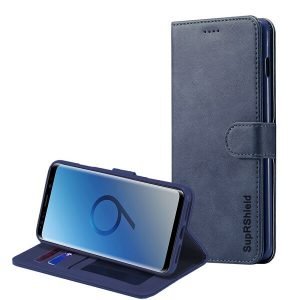 Oppo A5 2020 Wallet Leather Flip Stand Magnetic Case Cover (Navy Blue)