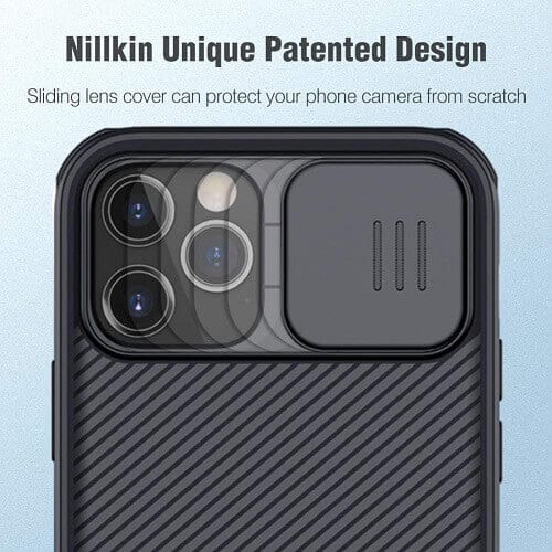 Nillkin Apple iPhone 12 Pro Case, CamShield Series Slim Stylish Protective Case With Slide Camera Cover - Black