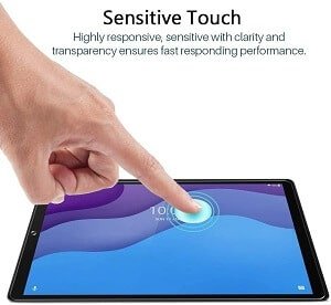 [1 Pack] Lenovo Tab M10 HD 2nd Gen Tempered Glass Screen Protector TB-X306X /TB-X306F, HD Anti-Scratch 2.5D Arc Edges