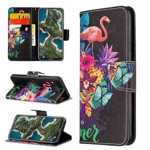 Nokia X20 Wallet Case Flip Leather Magnetic Stand Shockproof Cover (Heron Butterfly)