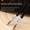 Baseus 3ft /1M 3.5mm Aux Auxiliary Cable Male to Male Audio Stereo Cord For Car, Headphones, iPods, iPhones, iPads, Tablets, Smart Phones