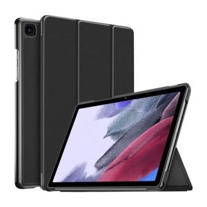 Samsung Galaxy Tab A7 Lite 8.7 Inch 2021 SM-T220 T225 Folio Smart Leather Magnetic Stand Case Cover (Black)