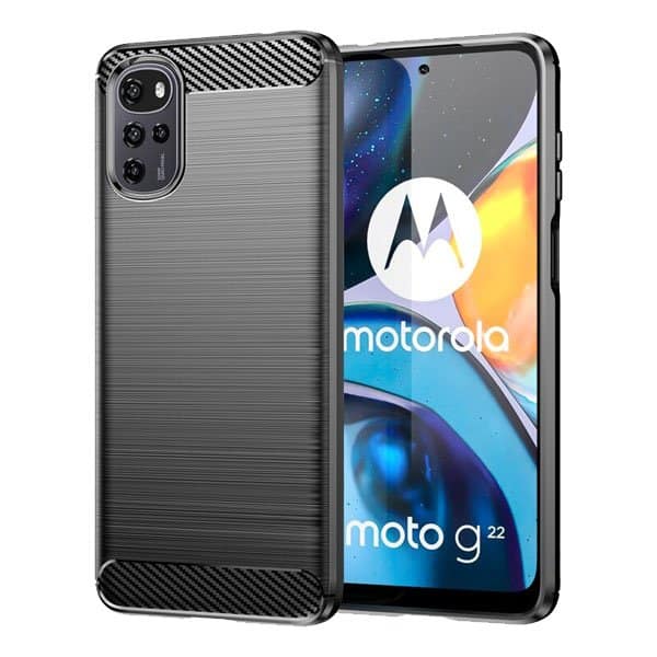 Motorola Moto G22 Case Shockproof Heavy Duty Rugged Anti Knock Back Cover (Black) (1)