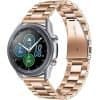 Samsung Galaxy Watch 3 41mm Bands, 20mm Stainless Steel Metal Replacement Strap Loop Bracelet Women Men (Rose Gold)